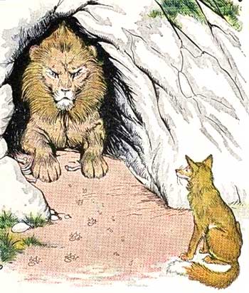 Лев и лисица